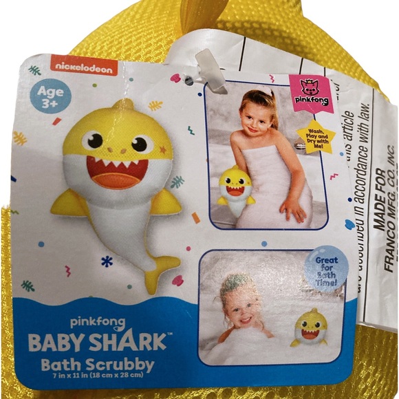 Pinkfong Baby Shark Bath Scrubby - Picture 6 of 10